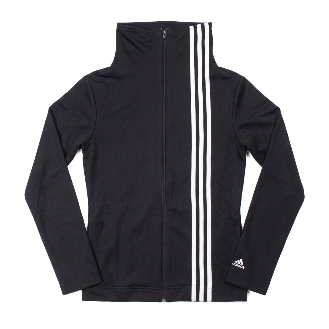 Adidas Trackjacket Sport Schwarz Weiß Damen Poylester – Vorderansicht