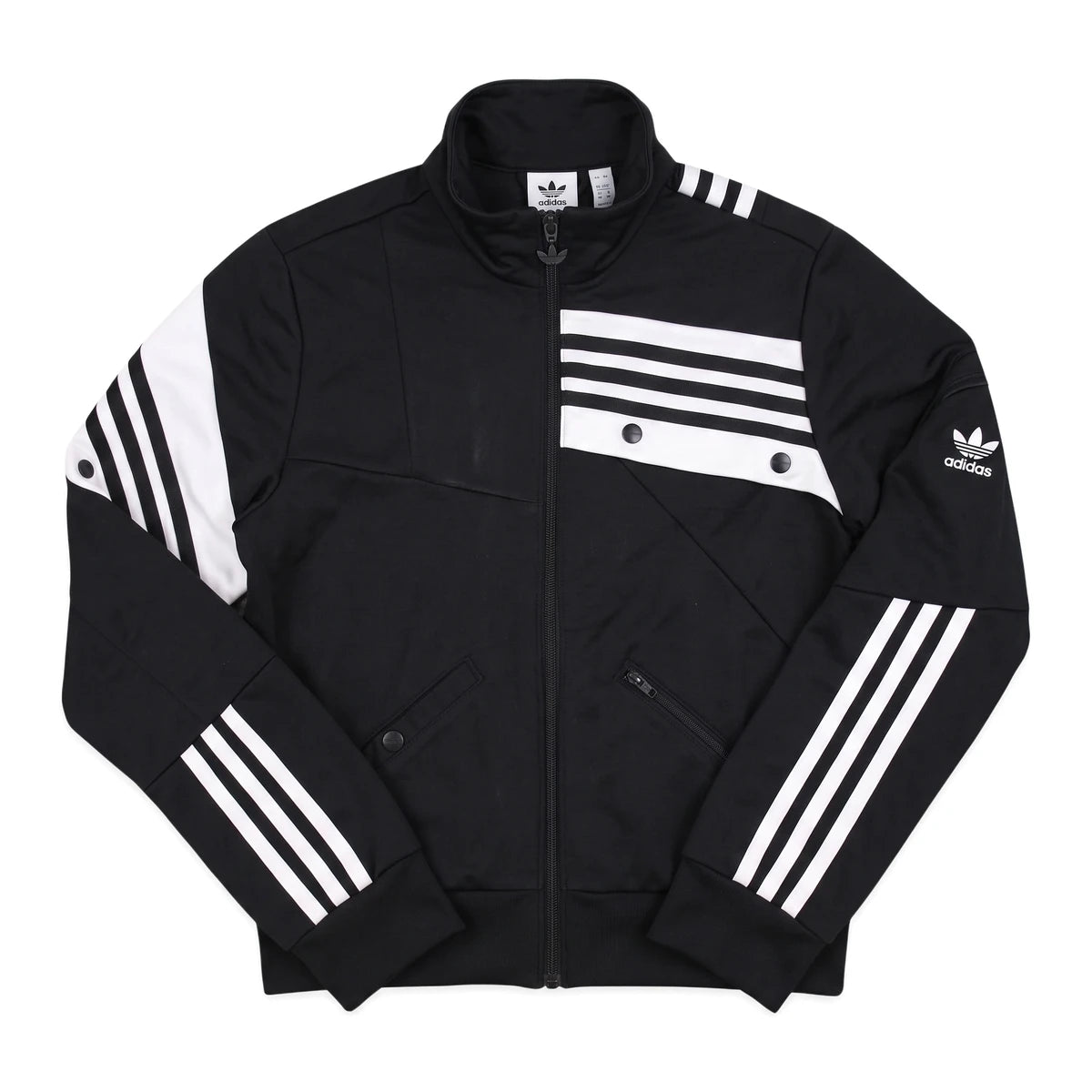 Adidas Trackjacket Adibreak Schwarz Weiß Damen Polyester – Vorderansicht