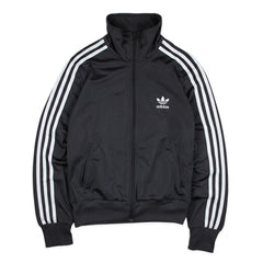 Adidas Trackjacket Firebird Schwarz Weiß Damen Polyester – Vorderansicht