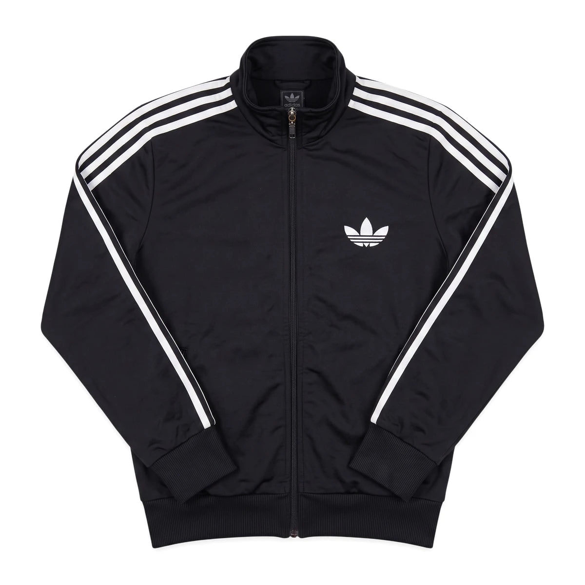 Adidas Trackjacket Firebird Schwarz Weiß Damen Polyester – Vorderansicht