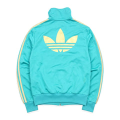 Adidas Trackjacket Firebird Türkis Gold Damen Polyester – Rückseite