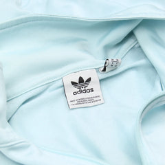 Adidas Trackjacket Firebird Türkis Weiß Damen Polyester – Nahaufnahme-3