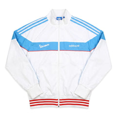 Adidas Trackjacket Beckenbauer Weiß Blau Herren Polyester – Vorderansicht