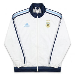Adidas Trackjacket Fußballverein Weiß Marineblau Herren Polyester – Vorderansicht