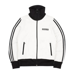 Adidas Trackjacket Beckenbauer Weiß Schwarz Damen Baumwolle – Vorderansicht
