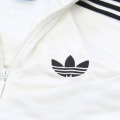 Adidas Trackjacket Firebird Weiß Schwarz Herren Polyester – Nahaufnahme-1