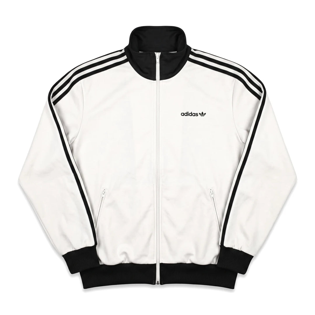 Adidas Trackjacket Beckenbauer Weiß Schwarz Herren Mischgewebe – Vorderansicht