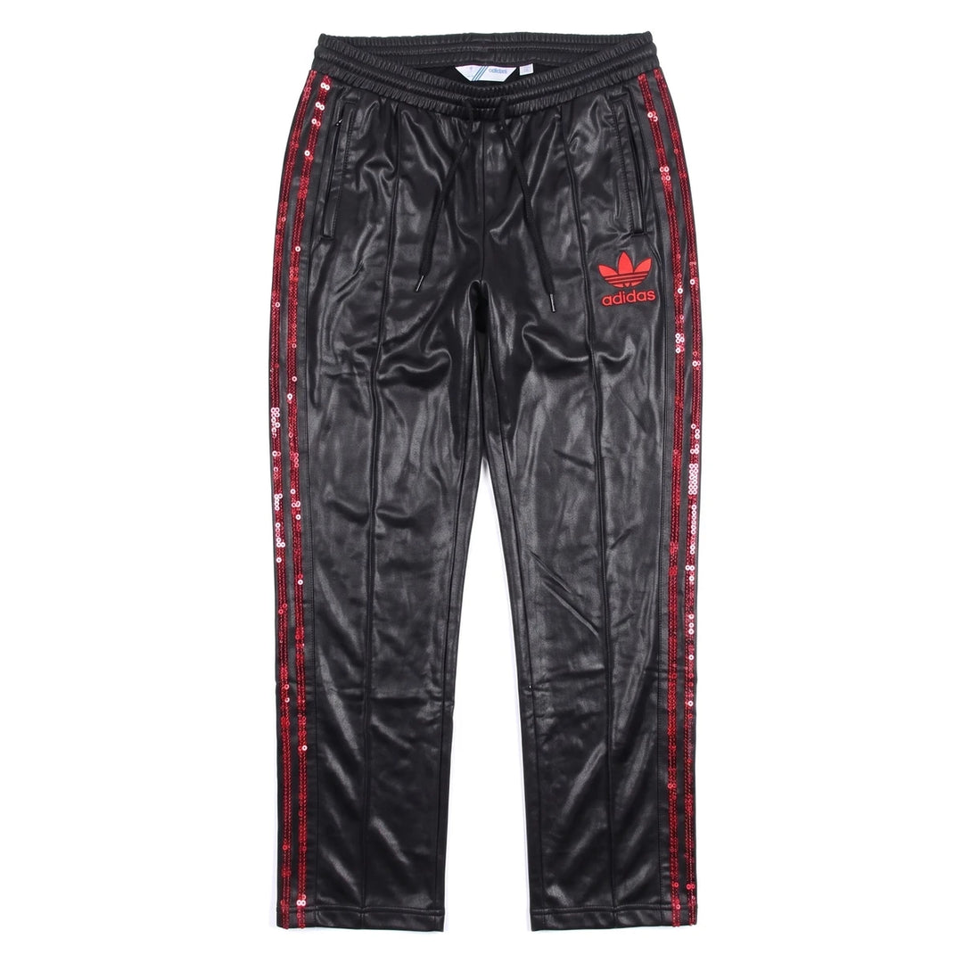 Adidas Trackpants Chile 62 Schwarz Rot Damen Polyester – Vorderansicht