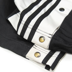 Adidas Trackpants Adibreak Schwarz Weiß Herren Polyester – Nahaufnahme-2