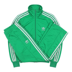 Adidas Tracksuit Firebird Grün Silber Damen Polyester – Gesamtansicht