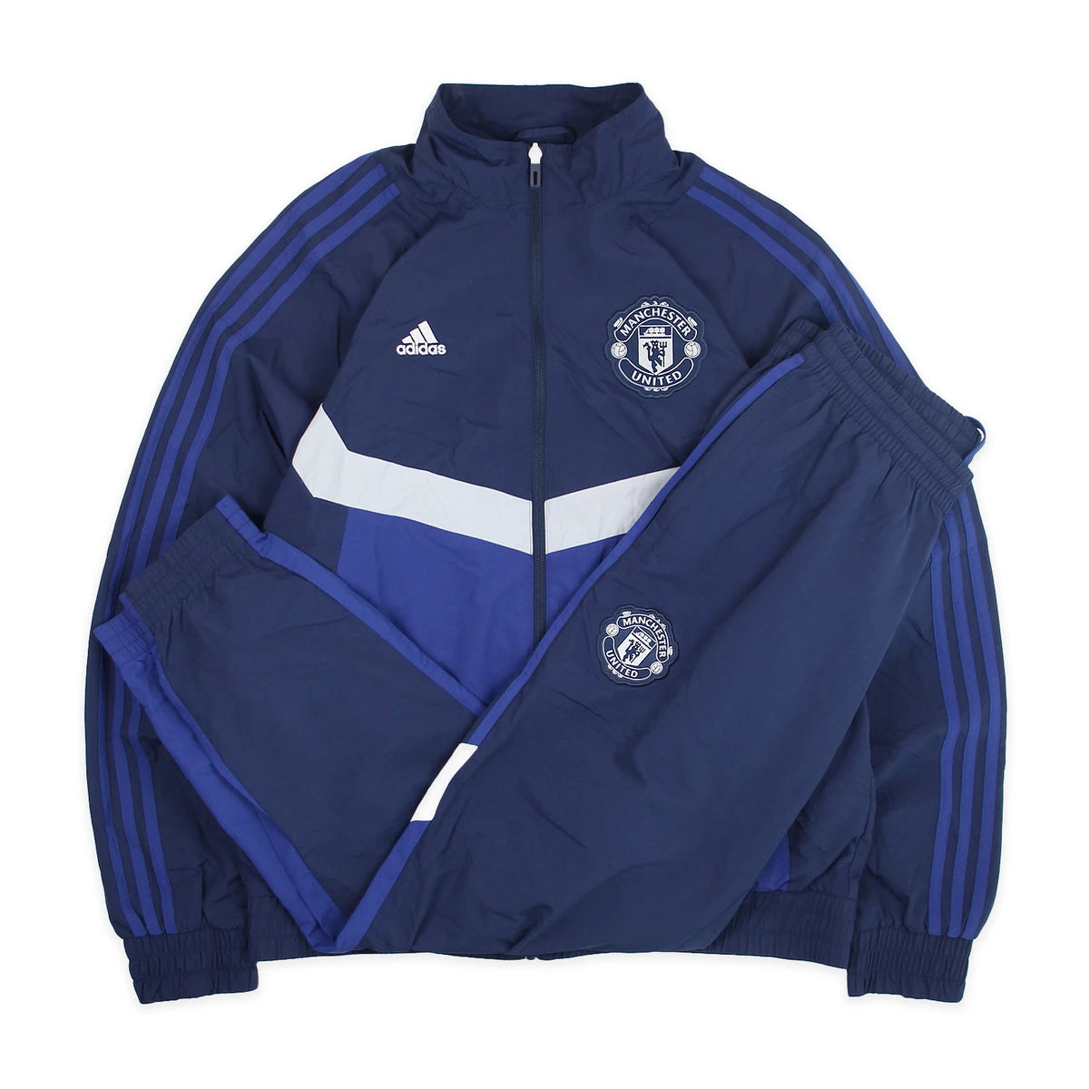 Adidas Tracksuit Fußballverein Marineblau Blau Herren Polyester – Gesamtansicht