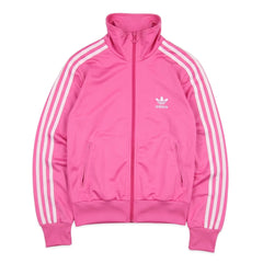 Adidas Tracksuit Firebird Pink Weiß Damen Polyester – Vorderansicht
