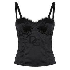D&G Underwear Designer Schwarz Damen Nylon, Elastan – Vorderansicht