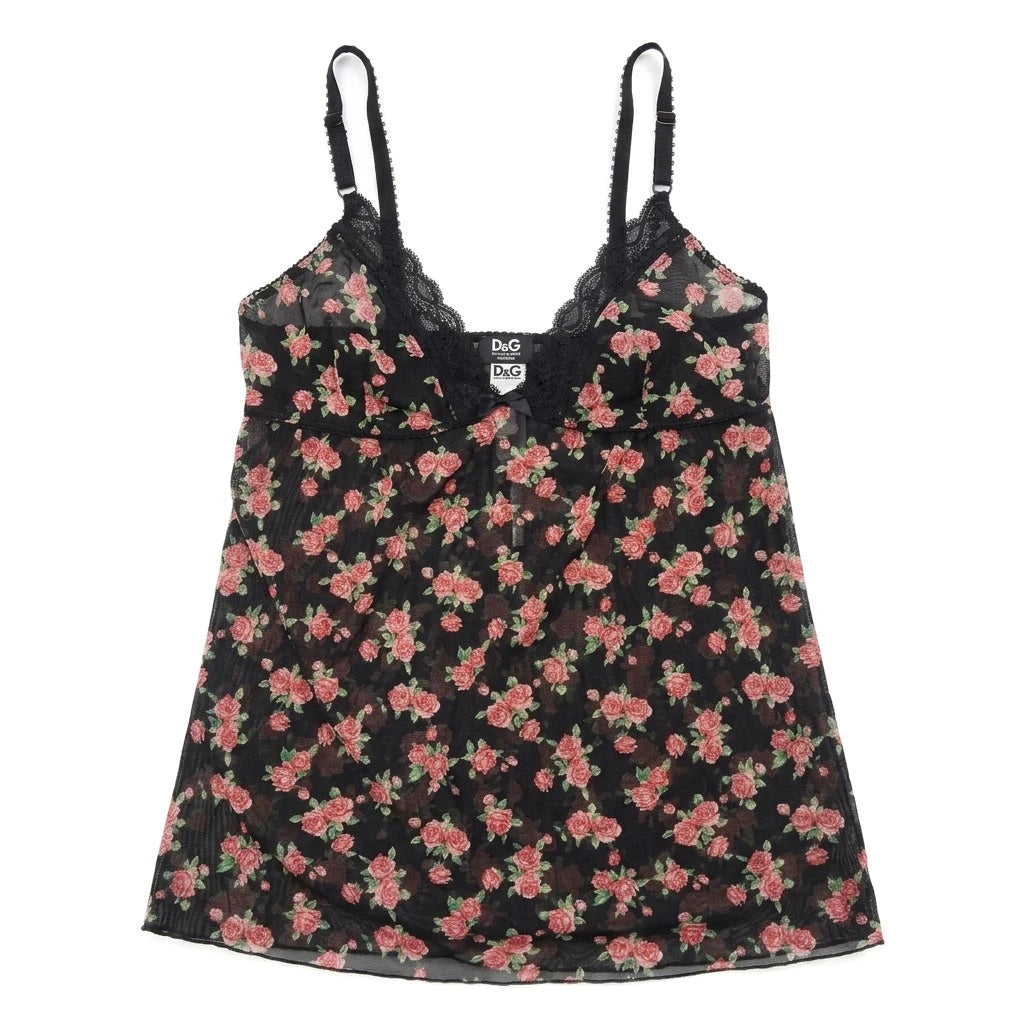 D&G Underwear Designer Schwarz Pink Damen Nylon, Elastan – Vorderansicht