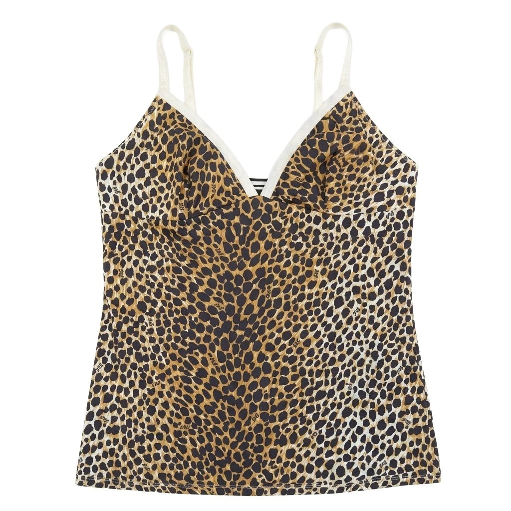 D&G Unterwäsche Designer Braun Schwarz Damen Nylon Elastan – Vorderansicht