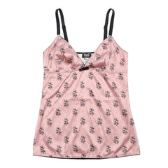 D&G Unterwäsche Designer Rose Schwarz Damen Nylon, Elastan – Vorderansicht