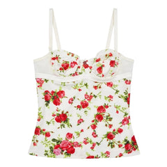 D&G Unterwäsche Designer Weiß Rot Damen Polyester, Nylon, Elastan – Vorderansicht