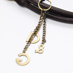 D&G Handtasche Y2K Schwarz Gold Damen Leder – Nahaufnahme-2