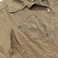 D&G Jacke Designer Khaki Damen Baumwolle – Nahaufnahme-2