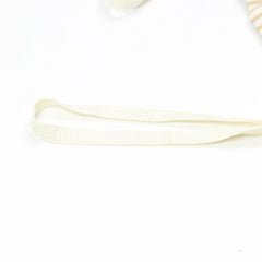 D&G Tanktop Designer Beige Weiß Damen Baumwolle – Nahaufnahme-2