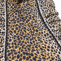 D&G Tanktop Designer Braun Schwarz Damen Nylon Polyester – Nahaufnahme-2