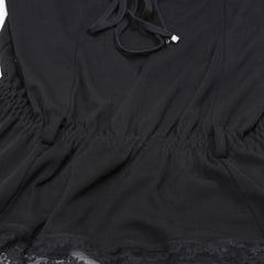 D&G Tanktop Designer Schwarz Damen Polyester – Nahaufnahme-3