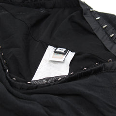 D&G Tanktop Designer Schwarz Damen Baumwolle, Nylon – Nahaufnahme-4