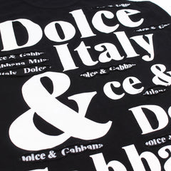 D&G Tanktop Designer Schwarz Weiß Damen Baumwolle – Nahaufnahme-1