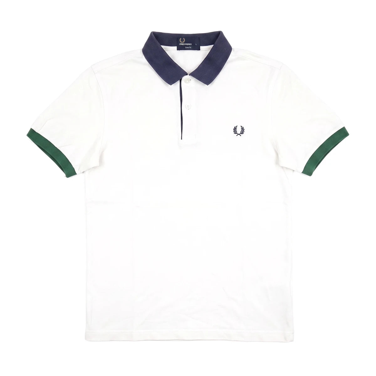 Fred Perry Polo Casual Weiß Herren Baumwolle – Vorderansicht