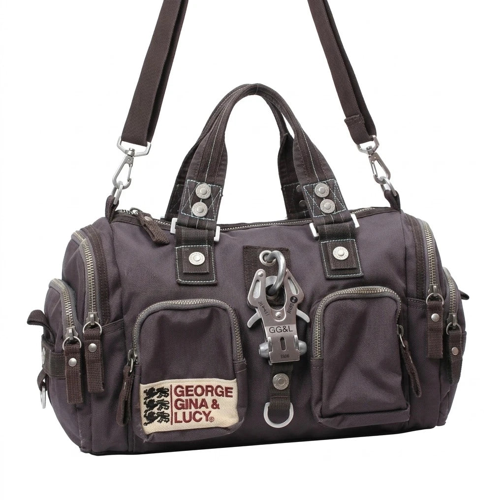 GG&L Handtasche Y2K Braun Damen Baumwolle – Vorderansicht