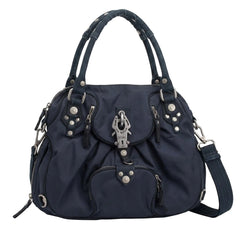 GG&L Handtasche Y2K Marineblau Damen Baumwolle Polyester – Vorderansicht