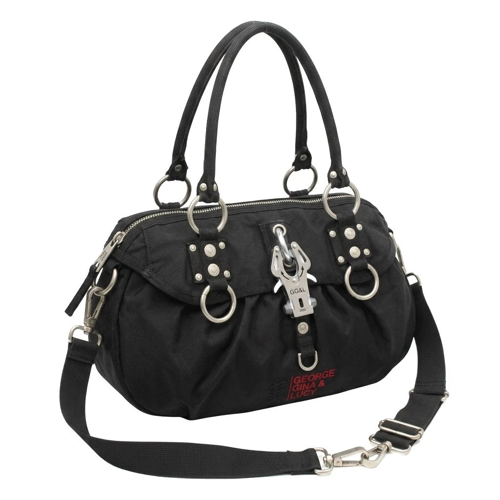 GG&L Handtasche Y2K Schwarz Silber Damen Polyester – Vorderansicht