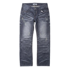 Giani-5 Jeans Straight Blau Grau Herren Baumwolle – Vorderansicht
