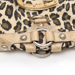 Guess Handtasche Y2K Beige Braun Damen Baumwolle Holz – Nahaufnahme-4