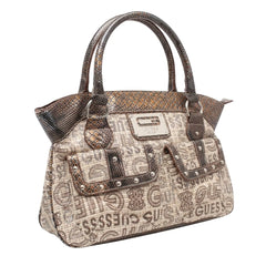 Guess Handtasche Y2K Beige Braun Damen Polyester – Vorderansicht