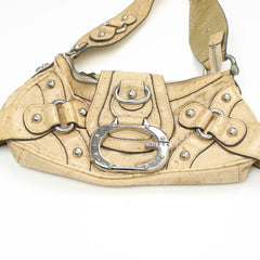Guess Handtasche Y2K Beige Damen Baumwolle Polyester – Nahaufnahme-1