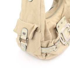 Guess Handtasche Y2K Beige Damen Baumwolle Kunstleder – Nahaufnahme-2