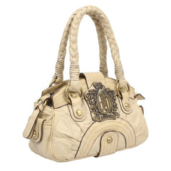 Guess Handtasche Y2K Beige Gold Damen Kunstleder – Vorderansicht