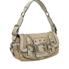 Guess Handtasche Y2K Beige Grün Damen Baumwolle – Vorderansicht
