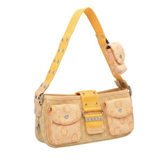Guess Handtasche Y2K Beige Orange Damen Baumwolle, Jute – Vorderansicht
