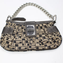 Guess Handtasche Y2K Beige Schwarz Damen Leder, Polyester – Nahaufnahme-1