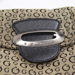 Guess Handtasche Y2K Beige Schwarz Damen Baumwolle – Nahaufnahme-2