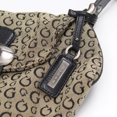 Guess Handtasche Y2K Beige Schwarz Damen Baumwolle – Nahaufnahme-3