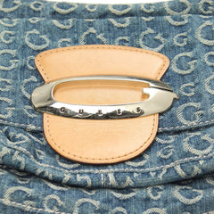 Guess Handtasche Y2K Blau Beige Damen Baumwolle Kunstleder – Nahaufnahme-2