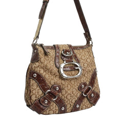Guess Handtasche Y2K Braun Beige Damen Baumwolle – Vorderansicht
