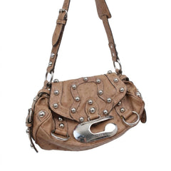 Guess Handtasche Y2K Braun Damen Kunstleder – Vorderansicht