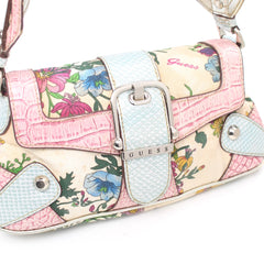 Guess Handtasche Y2K Bunt Damen KunstLeder, Baumwolle – Nahaufnahme-1