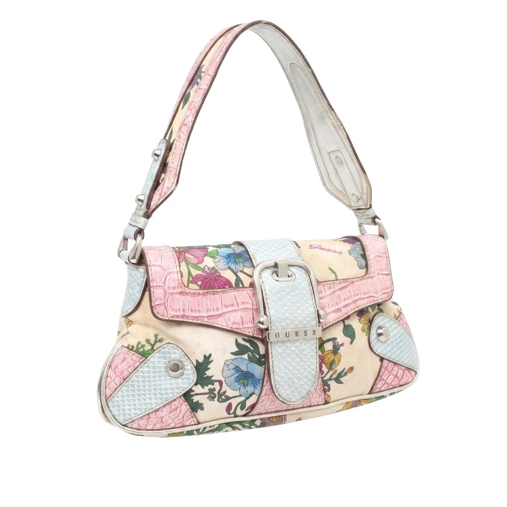 Guess Handtasche Y2K Bunt Damen KunstLeder, Baumwolle – Vorderansicht