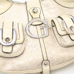 Guess Handtasche Y2K Creme Beige Damen Kunstleder – Nahaufnahme-1
