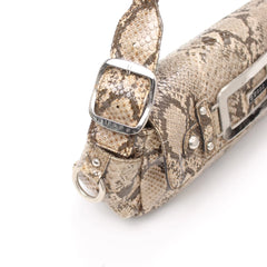 Guess Handtasche Y2K Grau Braun Damen Kunstleder – Nahaufnahme-3